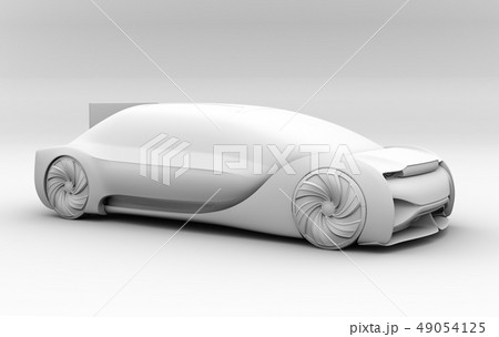 背景用クレイシェーディングの自動運転高級サルーンのイメージ 背景用クレイシェーディングの自動運転高級サルーンのイメージ 49054125