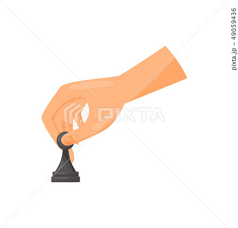 Chess game concept. Entertainment and dexterity arms. 49059436