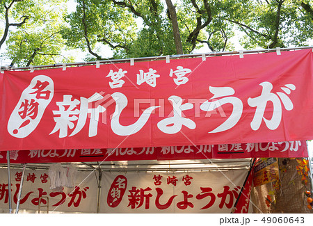 筥崎宮放生会名物 新しょうがののれん 筥崎宮放生会名物 新しょうがののれん 49060643