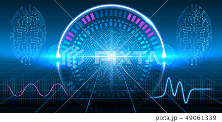 Fantastic HUD display with infographics, Fantastic HUD display with infographics, 49061339