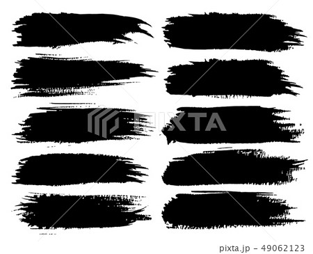 Black ink grunge brush strokes Black ink grunge brush strokes 49062123