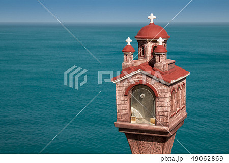 Saint George shrine and a sea Saint George shrine and a sea 49062869