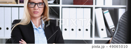 Business woman resting in the office after 49065010
