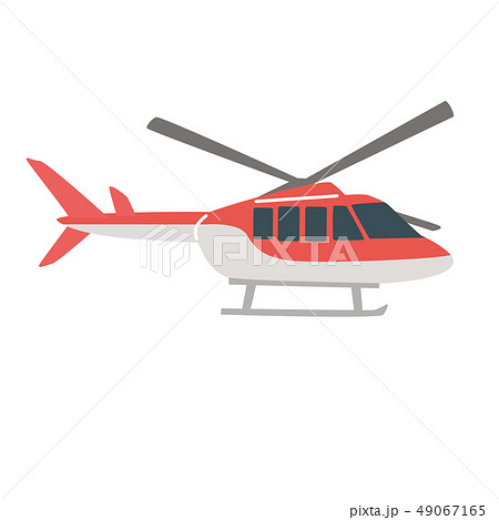 ヘリコプター 乗り物 イラストのイラスト素材