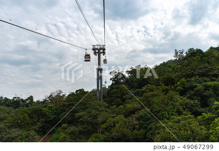 Maokong gondola with mountain. Taipei, Taiwan 49067299