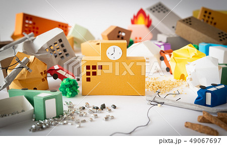 公共施設 避難所 被害状況 罹災 被災地 校舎 公共施設 避難所 被害状況 罹災 被災地 校舎 49067697