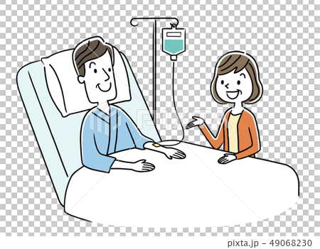 住院的男人和妻子 49068230