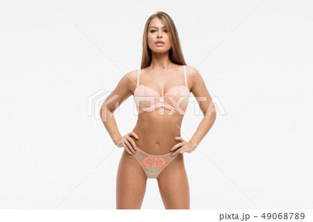 Erotic model in lingerie and high heels Erotic model in lingerie and high heels 49068789