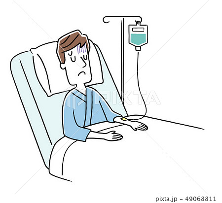 入院している若い男性 49068811