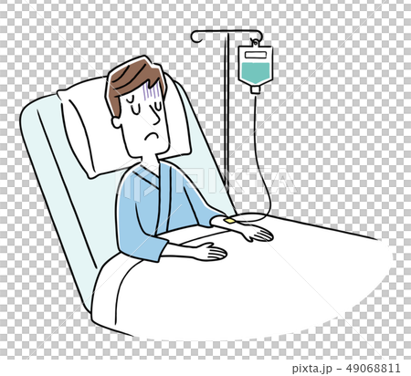 入院している若い男性 49068811