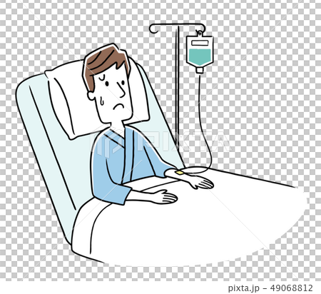 入院している若い男性 49068812
