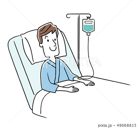 入院している若い男性 49068815