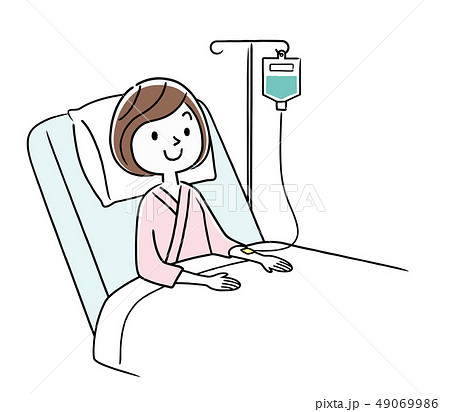 入院している若い女性 49069986