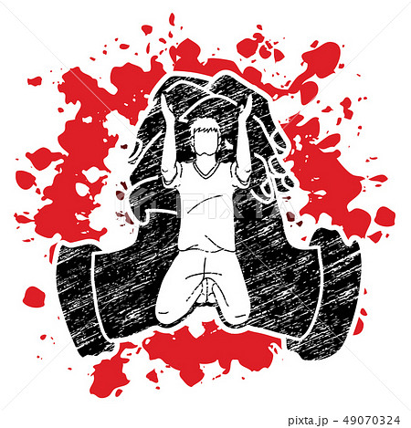 Prayer Christian Praise GOD cartoon vector Prayer Christian Praise GOD cartoon vector 49070324