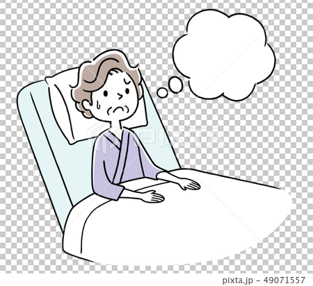 何かを考えるシニア女性 何かを考えるシニア女性 49071557