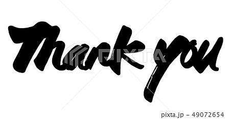 筆文字　Thank you .n 49072654