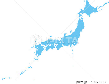 日本地図ドットaのイラスト素材