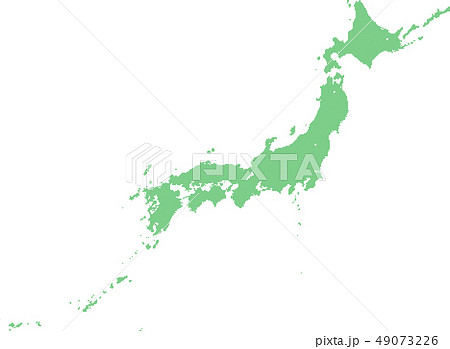 日本地図ドットbのイラスト素材