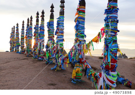Shaman's Column an Lake Baikal, Russia Shaman's Column an Lake Baikal, Russia 49073898