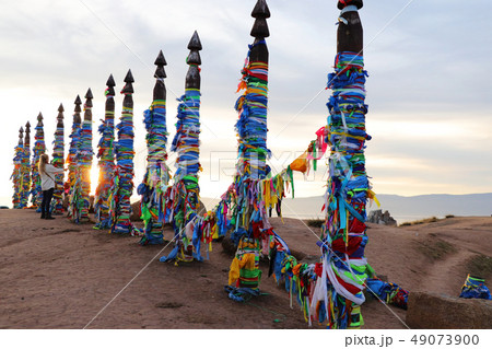 Shaman's Column an Lake Baikal, Russia 49073900