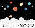 set of planets in Solar system and star background 49074218