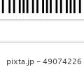 piano keyboard on white background space for tex 49074226