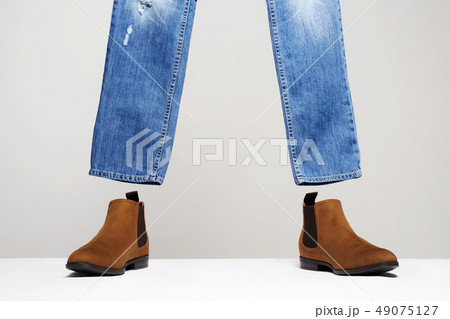Fashionable Boots and jeans set whithout model 49075127