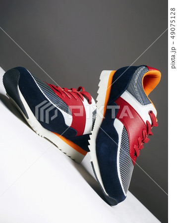 Fashionable sneakers set. stylish men's shoes Fashionable sneakers set. stylish men's shoes 49075128