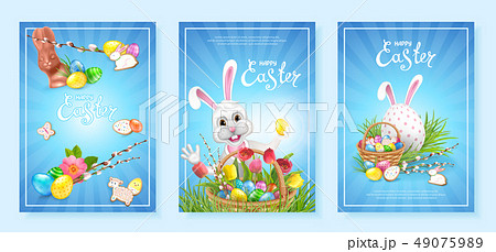 Collection backgrounds Happy Easter 49075989