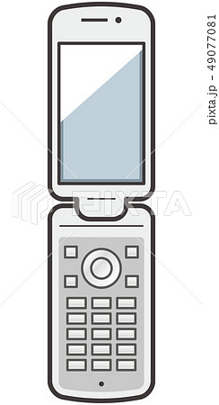 折りたたみ携帯電話のイメージイラストのイラスト素材 49077081 Pixta