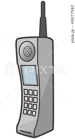 旧型携帯電話機のイメージイラストのイラスト素材