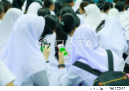 blur student Sit on the floor In the meeting room blur student Sit on the floor In the meeting room 49077265