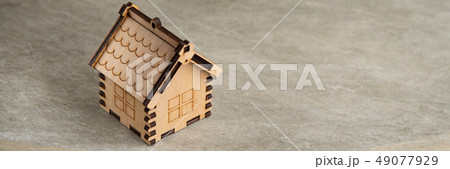 Miniature of wooden house real estate concept 49077929