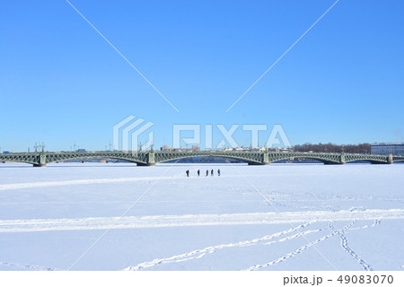 Trinity Bridge in Saint Petersburg. Trinity Bridge in Saint Petersburg. 49083070