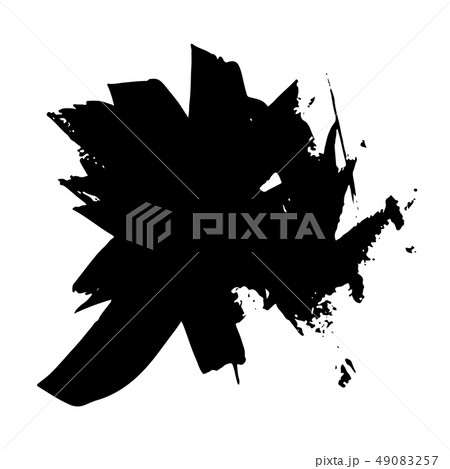 Abstract hand drawn ink dry brush banner. Vector illustration. Abstract hand drawn ink dry brush banner. Vector illustration. 49083257