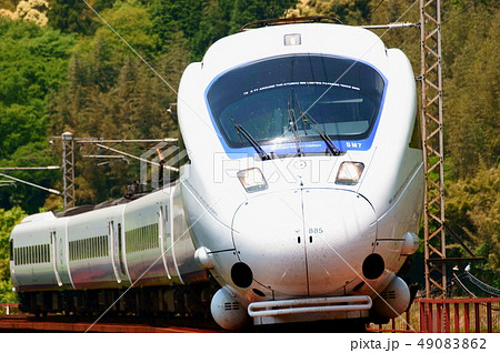 特急ソニックの運用に入るかもめ編成　日豊本線　中山香～杵築 49083862