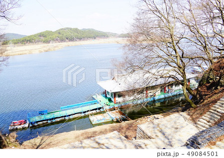 韓国　扶余　扶蘇山城　船着き場 49084501