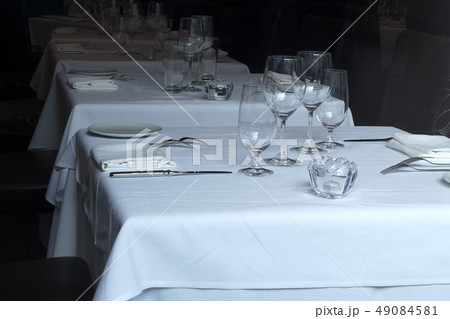 table set plate glass fork cutlery napkin table set plate glass fork cutlery napkin 49084581