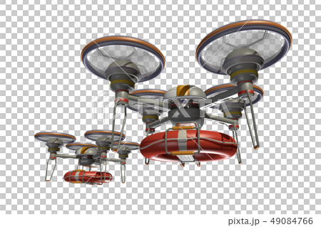 Rescue drone (with floats and transparent material) Rescue drone (with floats and transparent material) 49084766