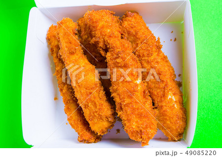 crusty cheese sticks fried in hot box lie in a box crusty cheese sticks fried in hot box lie in a box 49085220