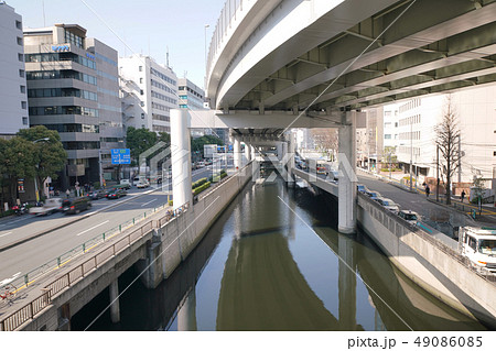 日本の東京都市景観 飯田橋駅前周辺などを望む 日本の東京都市景観 飯田橋駅前周辺などを望む 49086085