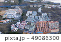 Top view of a coast. The buildings of the island 49086300