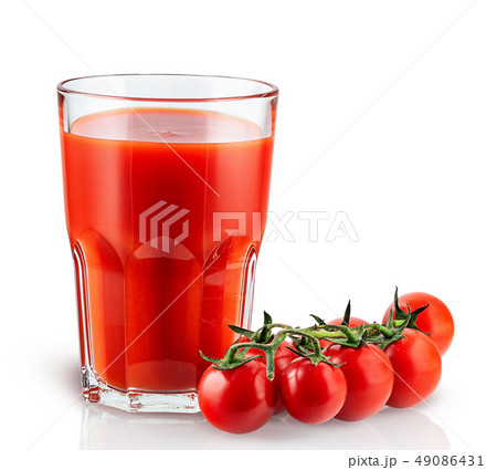 Tomato juice and cherry tomatoes Tomato juice and cherry tomatoes 49086431