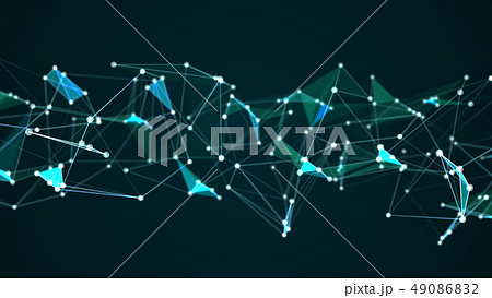 Abstract futuristic molecule structure blue color Abstract futuristic molecule structure blue color 49086832