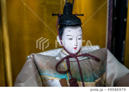 お内裏様 雛人形 桃の節句 49086979