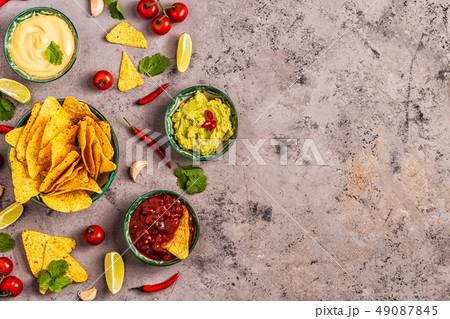 Mexican food background 49087845