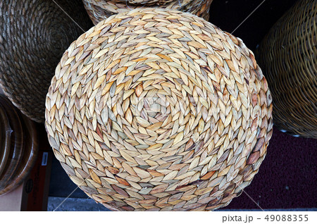 Wicker basket at the market in Istanbul, Turkey. 49088355