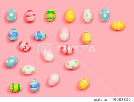 Colorful Easter eggs 49088830