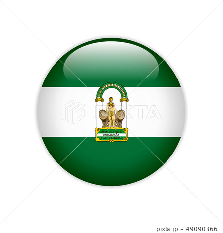 Flag Andalucia on button 49090366
