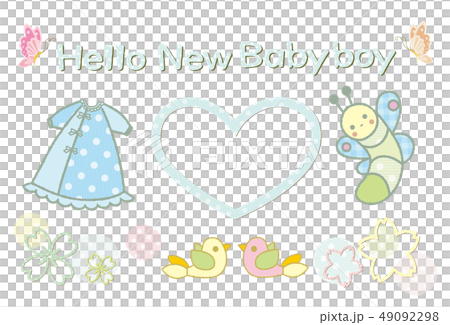 グリーティングカード ベビー ブルー グリーティングカード ベビー ブルー 49092298